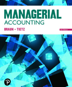 Managerial Accounting Karen W. Braun