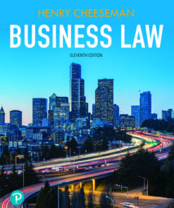 Test Bank Business Law Henry R. Cheeseman