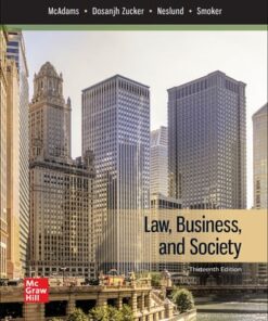 law business and society 13th Edition mcadams