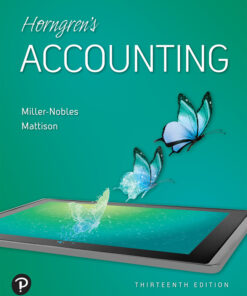 Test Bank For Horngren's Accounting, 13th Edition Tracie Miller-Nobles