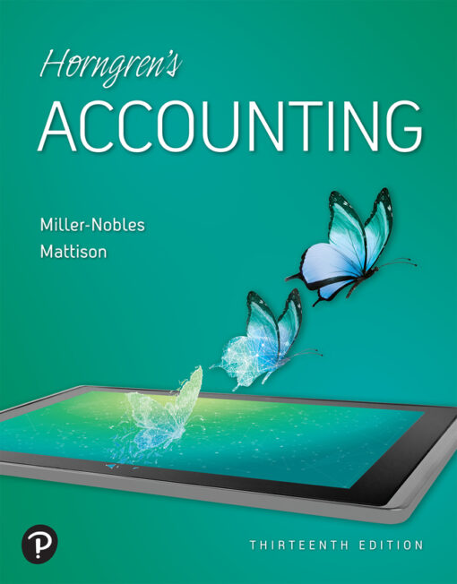 Test Bank For Horngren's Accounting, 13th Edition Tracie Miller-Nobles