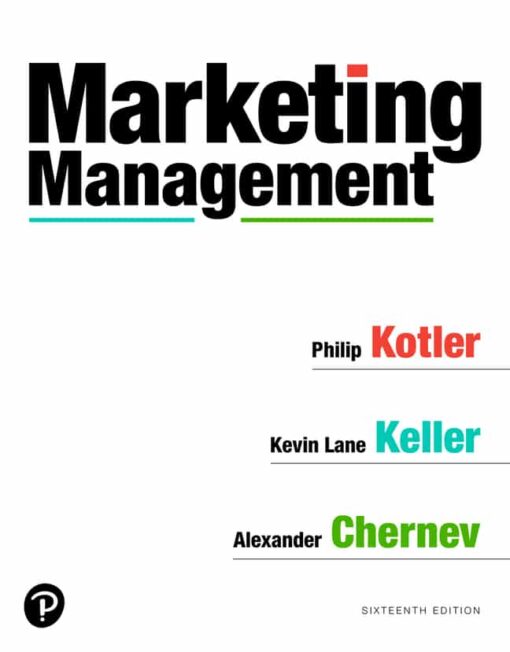 Test Bank For Marketing Management, 16th Edition Philip Kotler