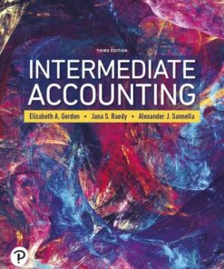 Test Bank For Intermediate Accounting, 3rd Edition Elizabeth A. Gordon