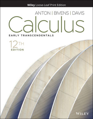 Calculus Early Transcendentals, 12th Edition Howard Anton