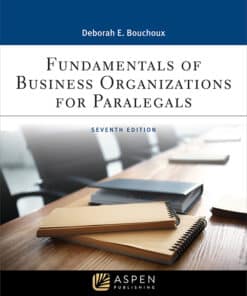 fundamentals of business organizations for paralegals